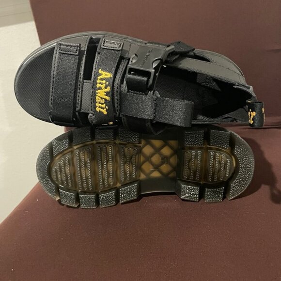 DR MARTENS AIRWAIR SANDALS LEATHER PEARSON SZ 5.5 TRACT OUTSOLE TOUGH ICONIC - Picture 11 of 16